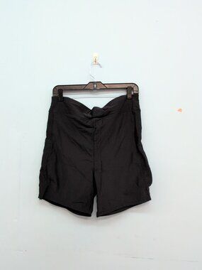 Bloomchic Solid Wide Waistband Womens Swim Shorts Size US 18 Black